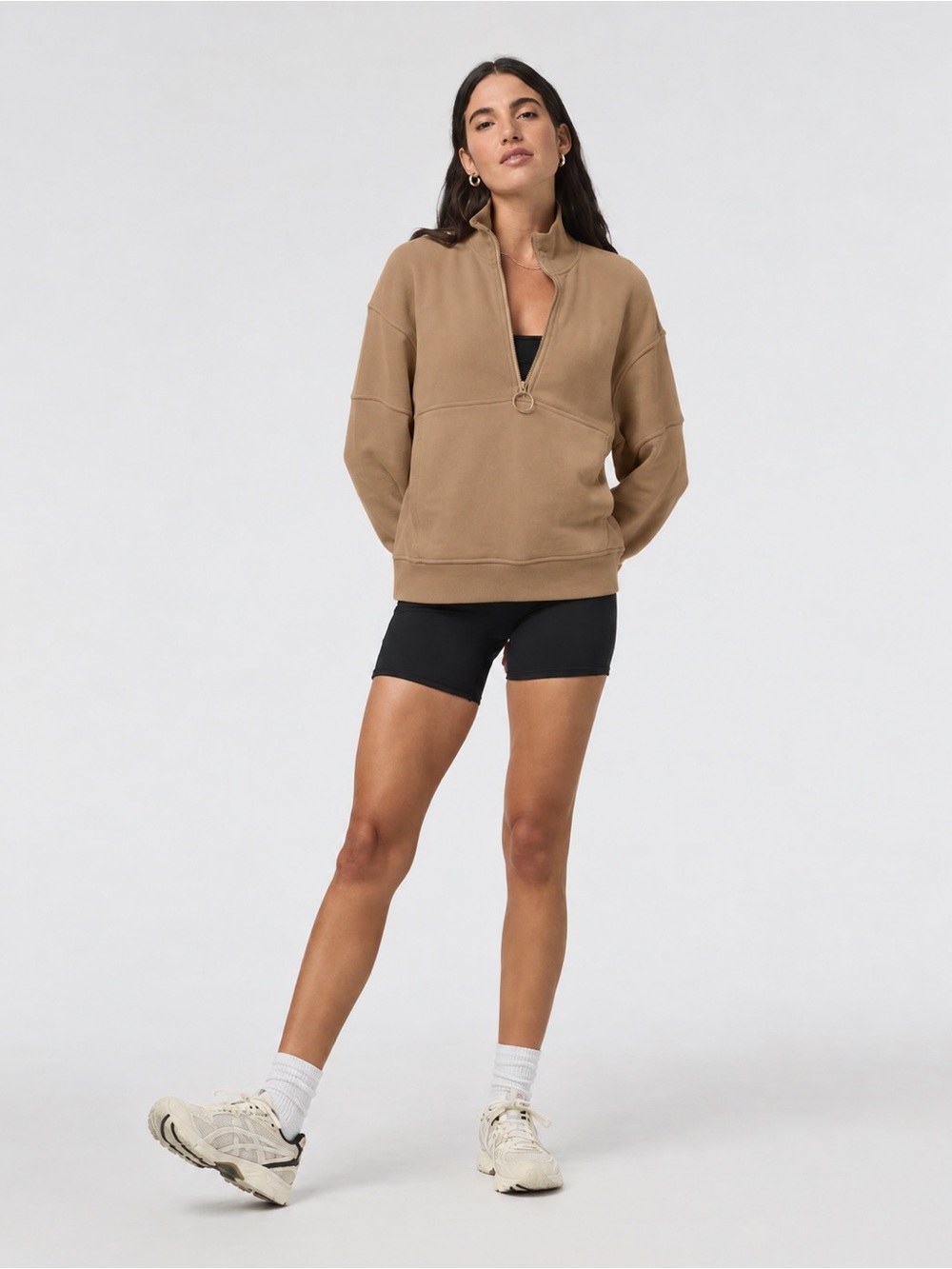 Vuori Sedona Half Zip Fleece Sweatshirt Brown XS